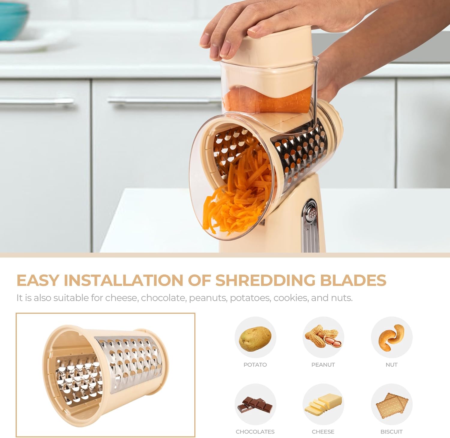 5-in-1 Food Chopper & Grater