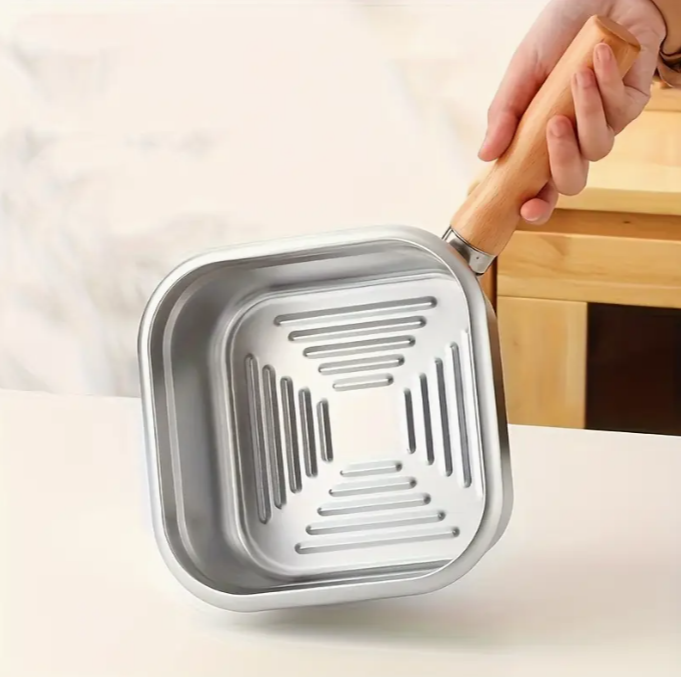 3pcs Stainless Steel Deep Fryer Set
