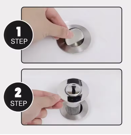 Sink Strainer Pop-Up Drain Filter (Set of 3)