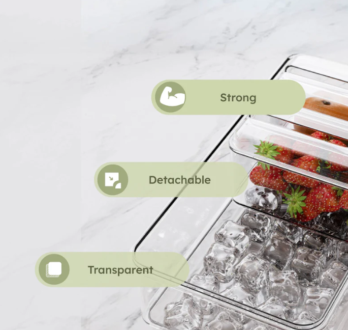 Multi-Functional Portable Ice Cube Lunch Box
