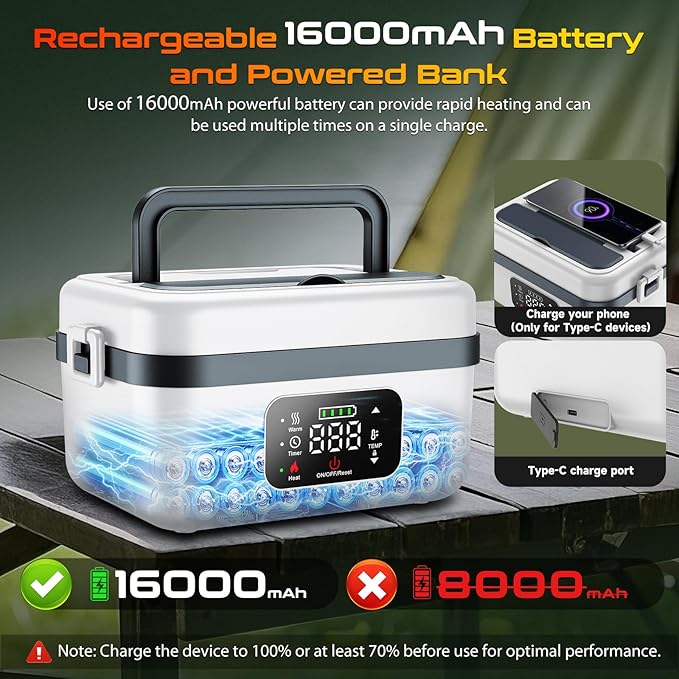 Cordless Electric Heated Lunch Box
