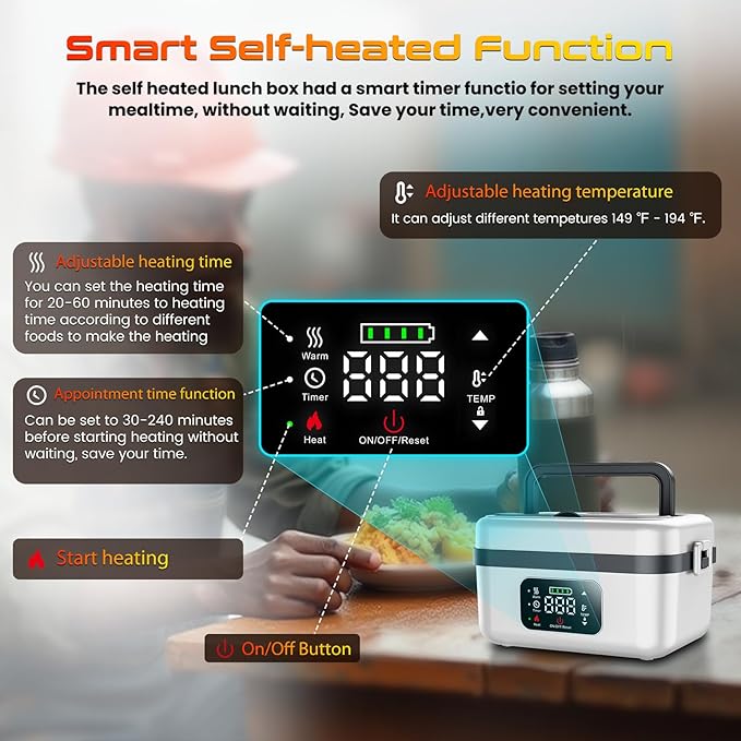Cordless Electric Heated Lunch Box