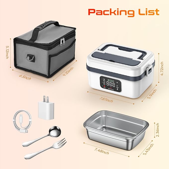 Cordless Electric Heated Lunch Box