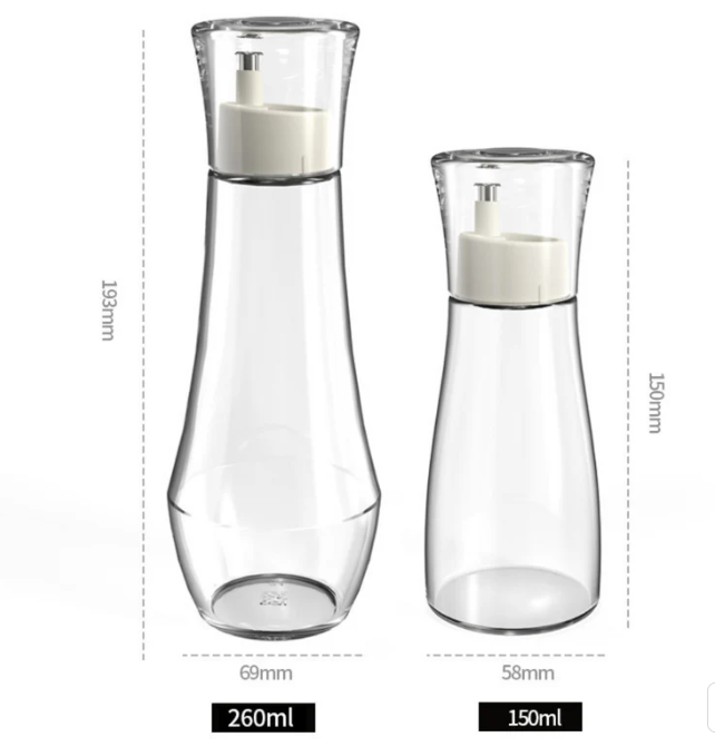 Premium Glass Oil Dispenser (Set of 3)