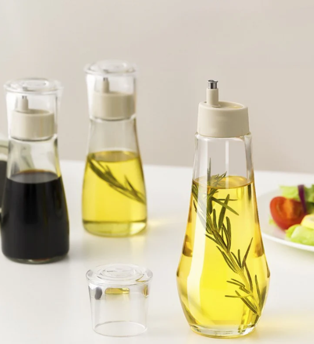 Premium Glass Oil Dispenser (Set of 3)