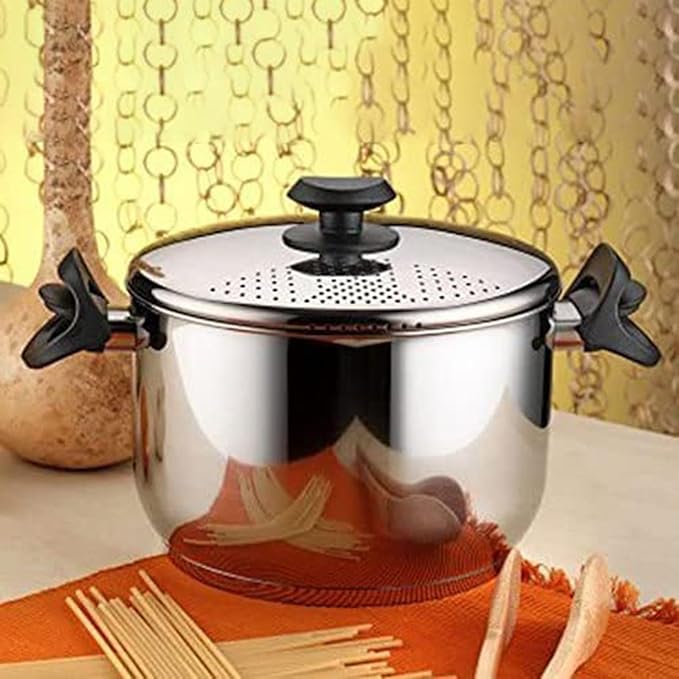Non-Stick Cooking Pot with Strainer Lid