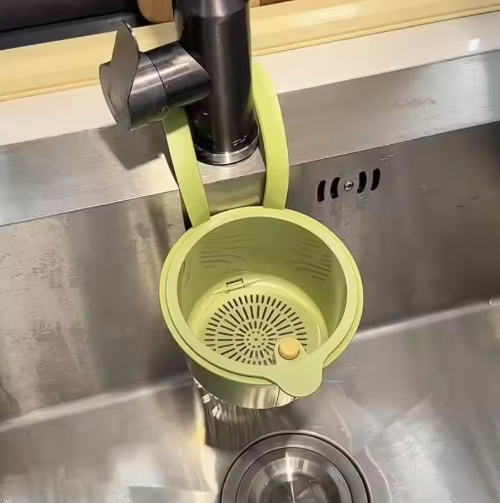Kitchen Sink Strainer Hanging Drain Basket (Set of 2)