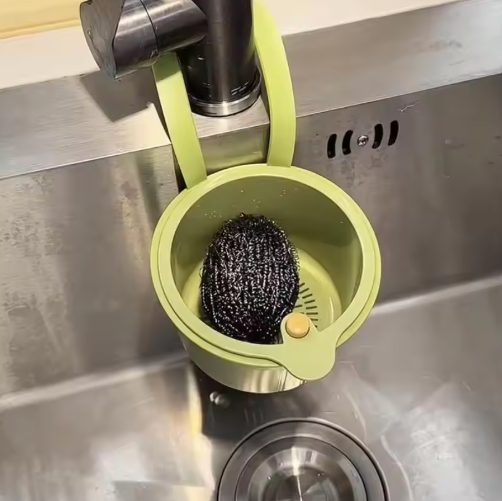 Kitchen Sink Strainer Hanging Drain Basket (Set of 2)