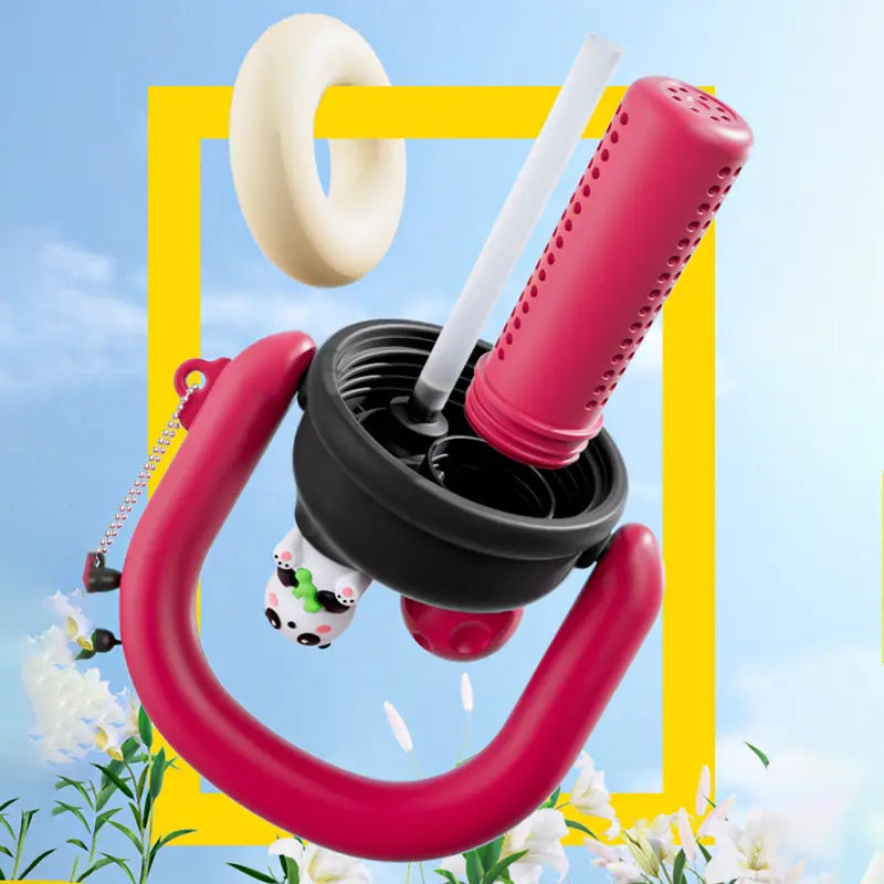 Cute Panda Sipper Bottle with Handle