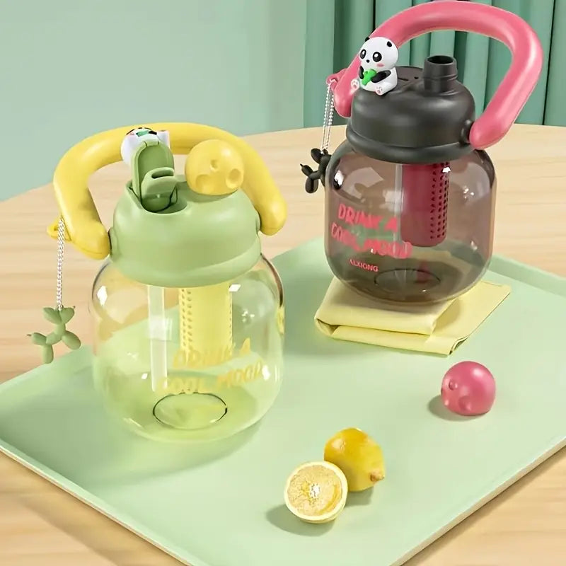 Cute Panda Sipper Bottle with Handle