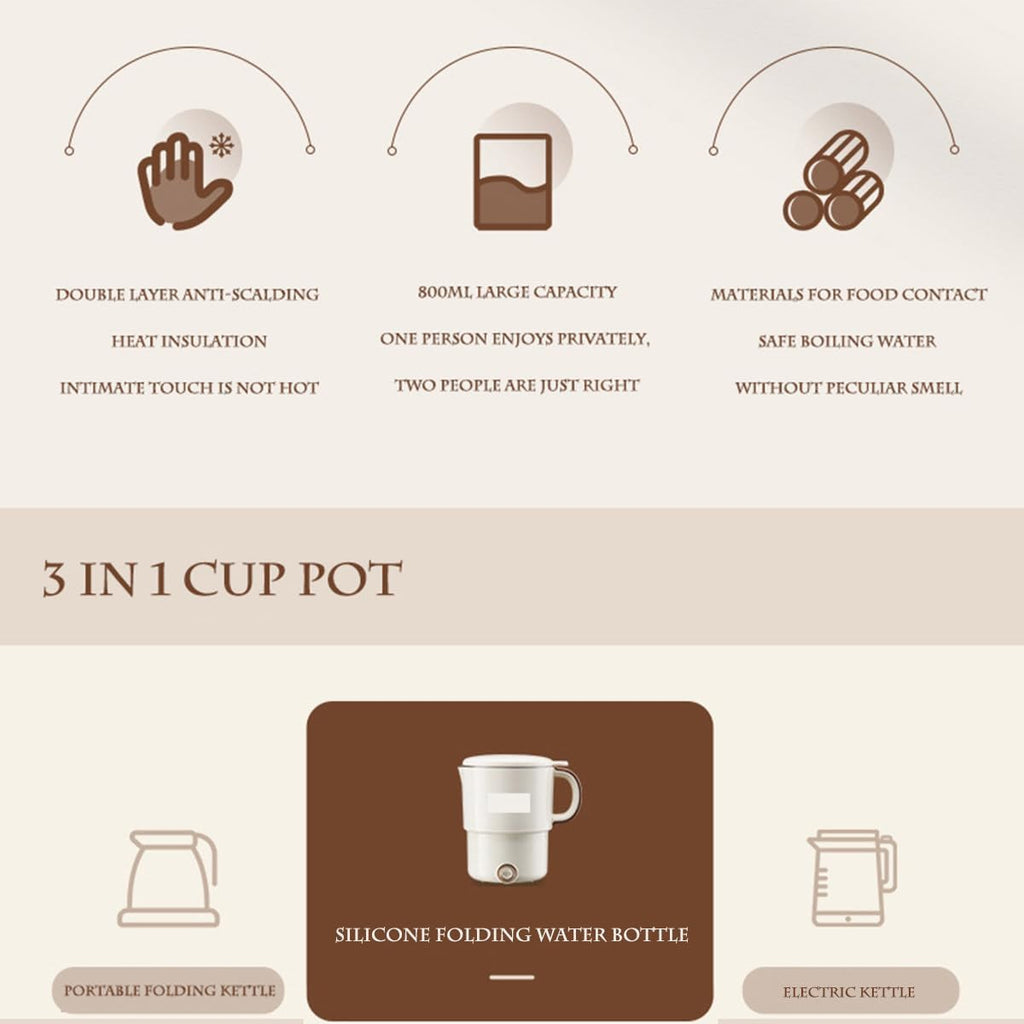 Portable Foldable Electric Kettle