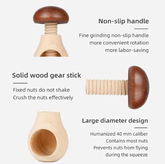 Wooden Nutcracker Tool (Set of 2)