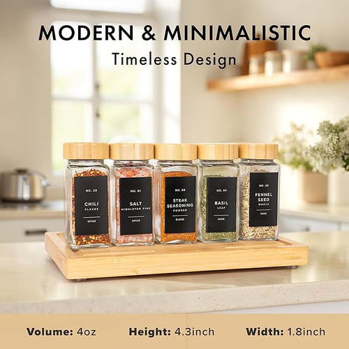 15-Piece Stackable Spice Jars